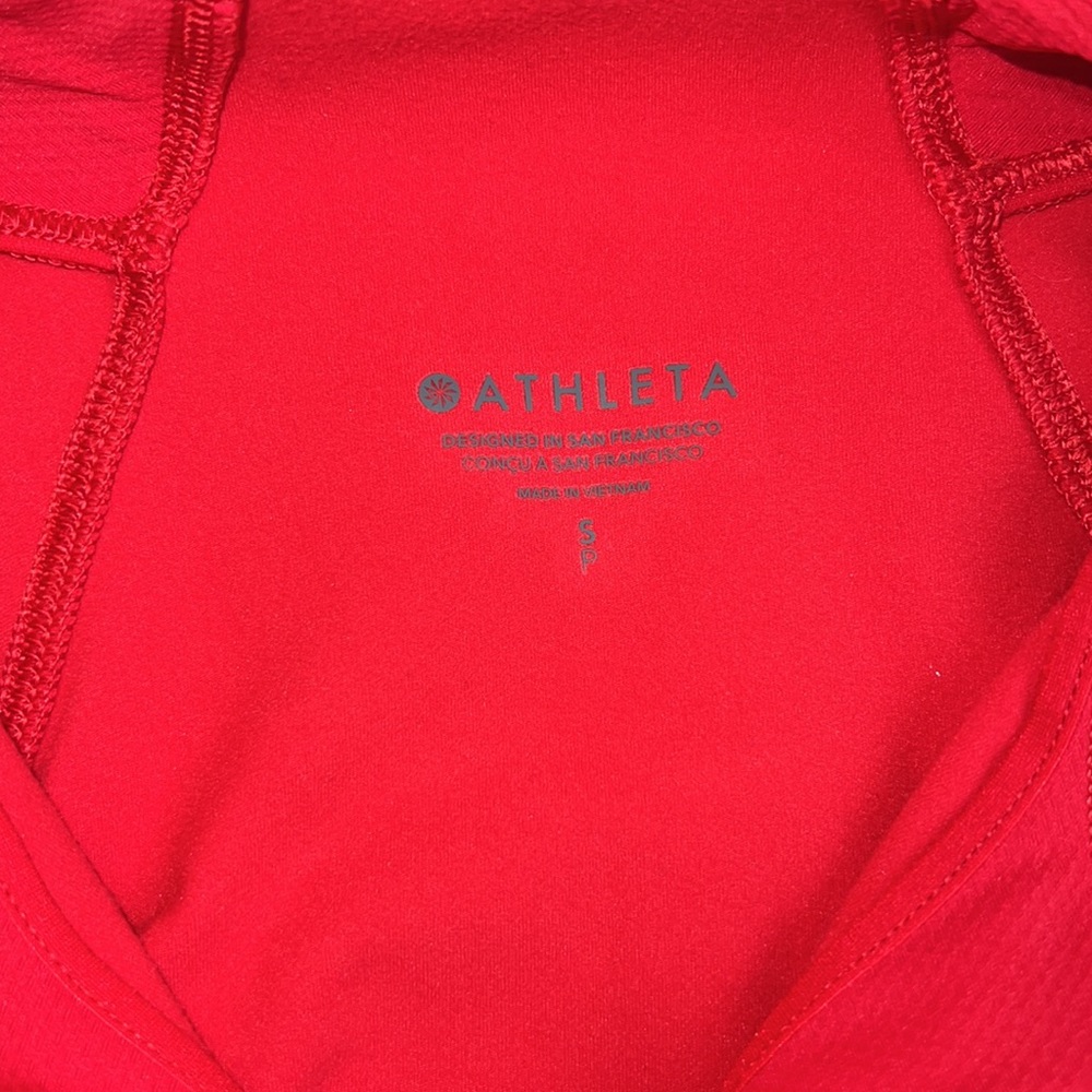 Athleta Salutation Half Zip Small - image 8